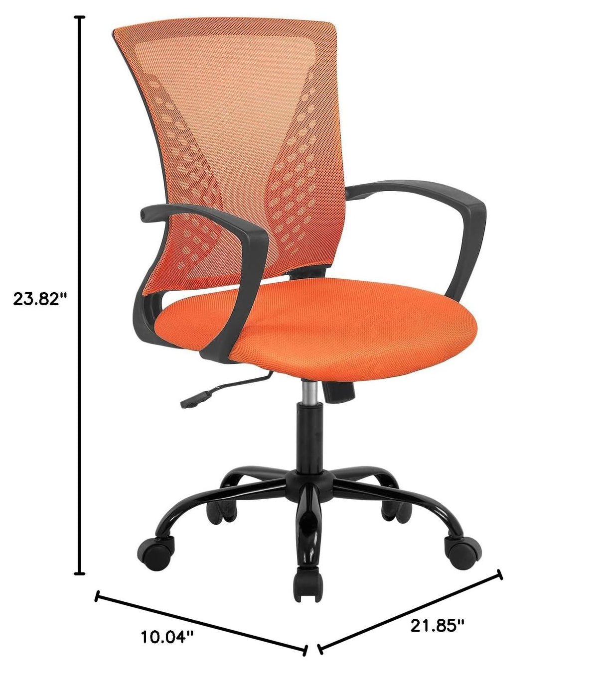 Orange Ergonomic Office Chair with Lumbar Support Armrest F82367