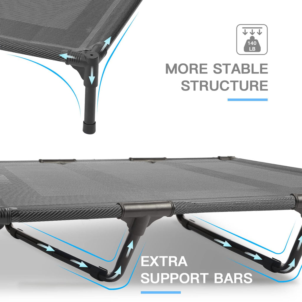 Elevated Dog Bed with Metal Frame, X-Large Grey K826289