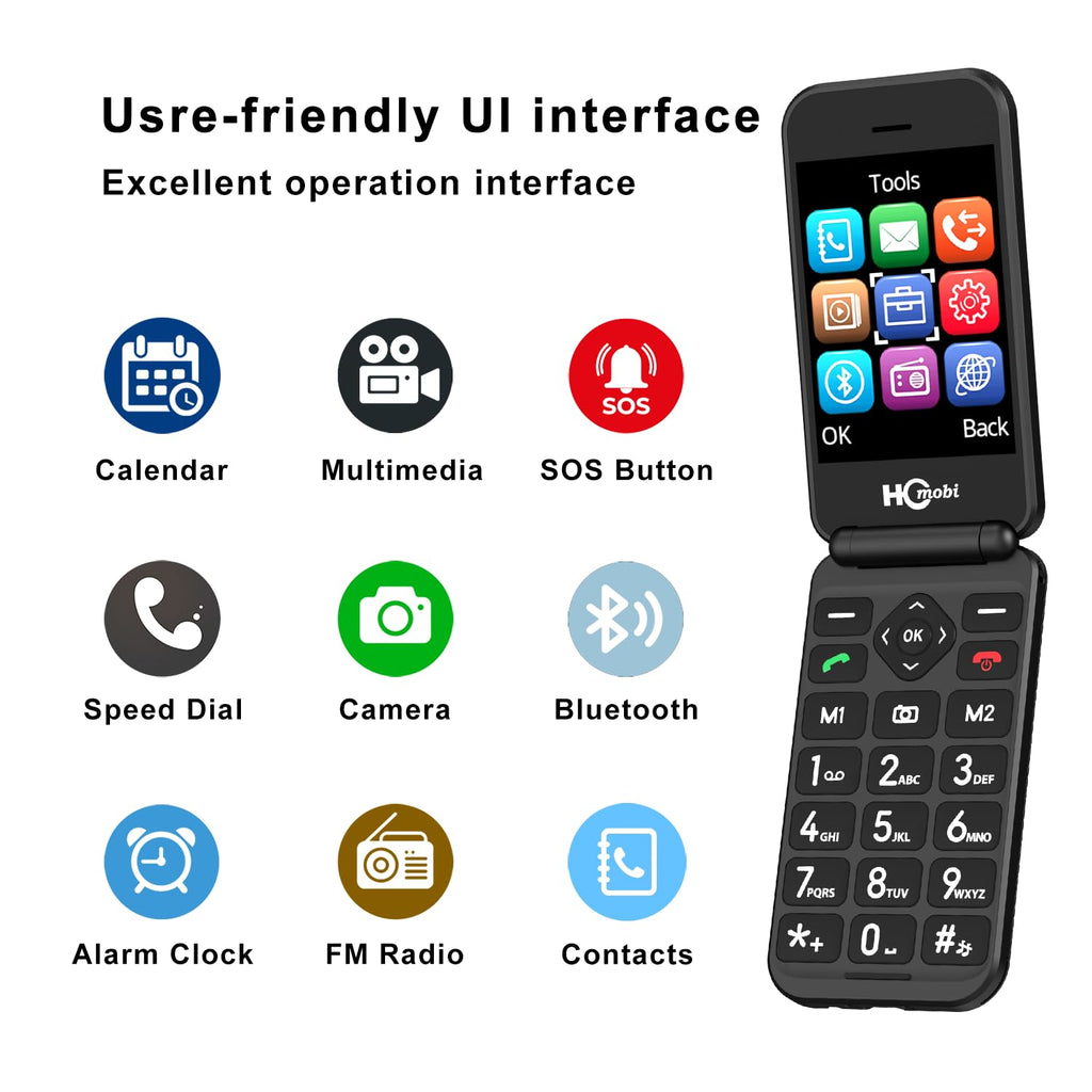 4G Unlocked Flip Phone Dual Screen V68144