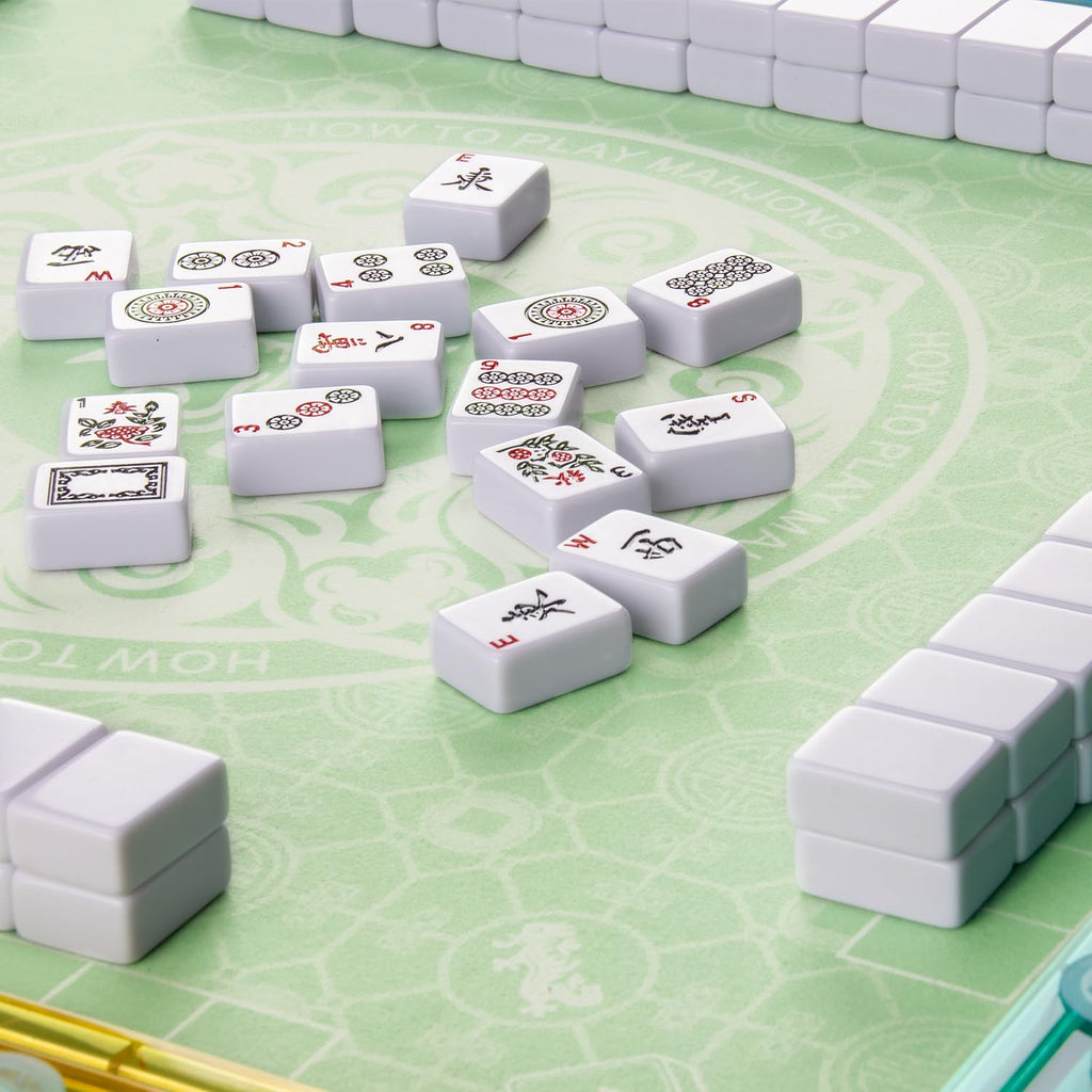 American Mahjong Set with Mat and Racks K6930