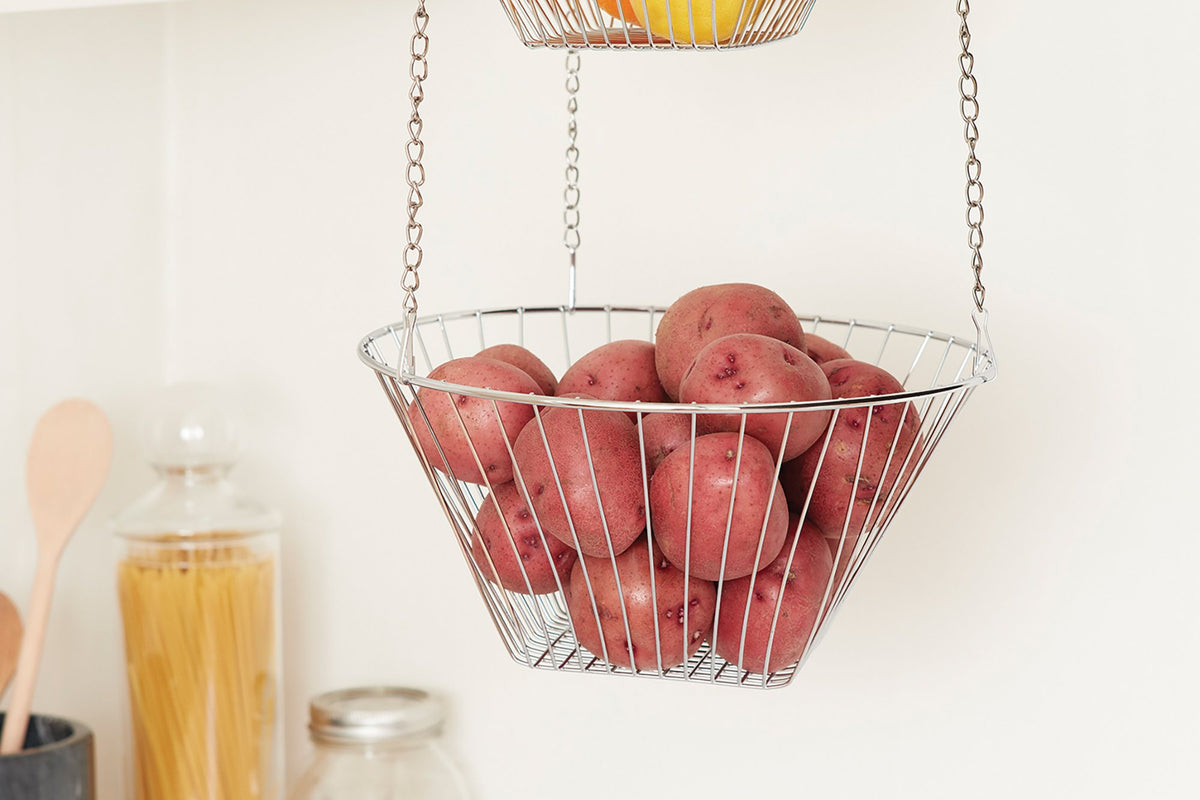 Three Tier Hanging Wire Baskets, Pack of 2 E596