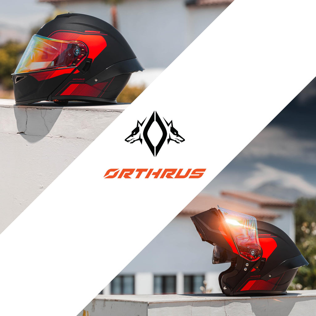 Modular Motorcycle Helmet with LED Lights O623249