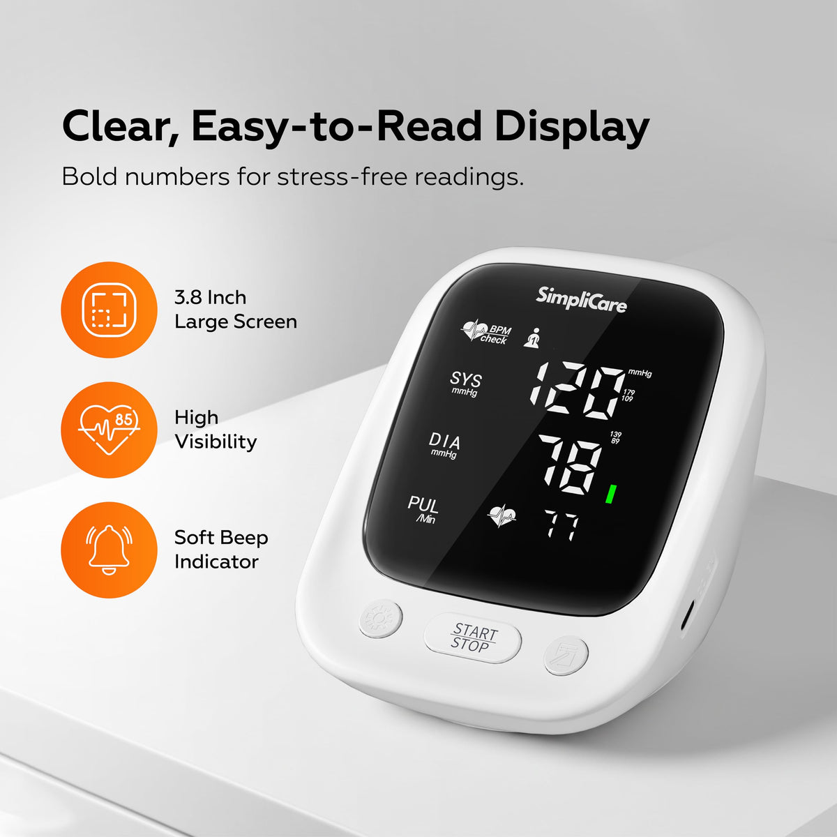 Blood Pressure Monitor with XL Blood Pressure Cuff T187