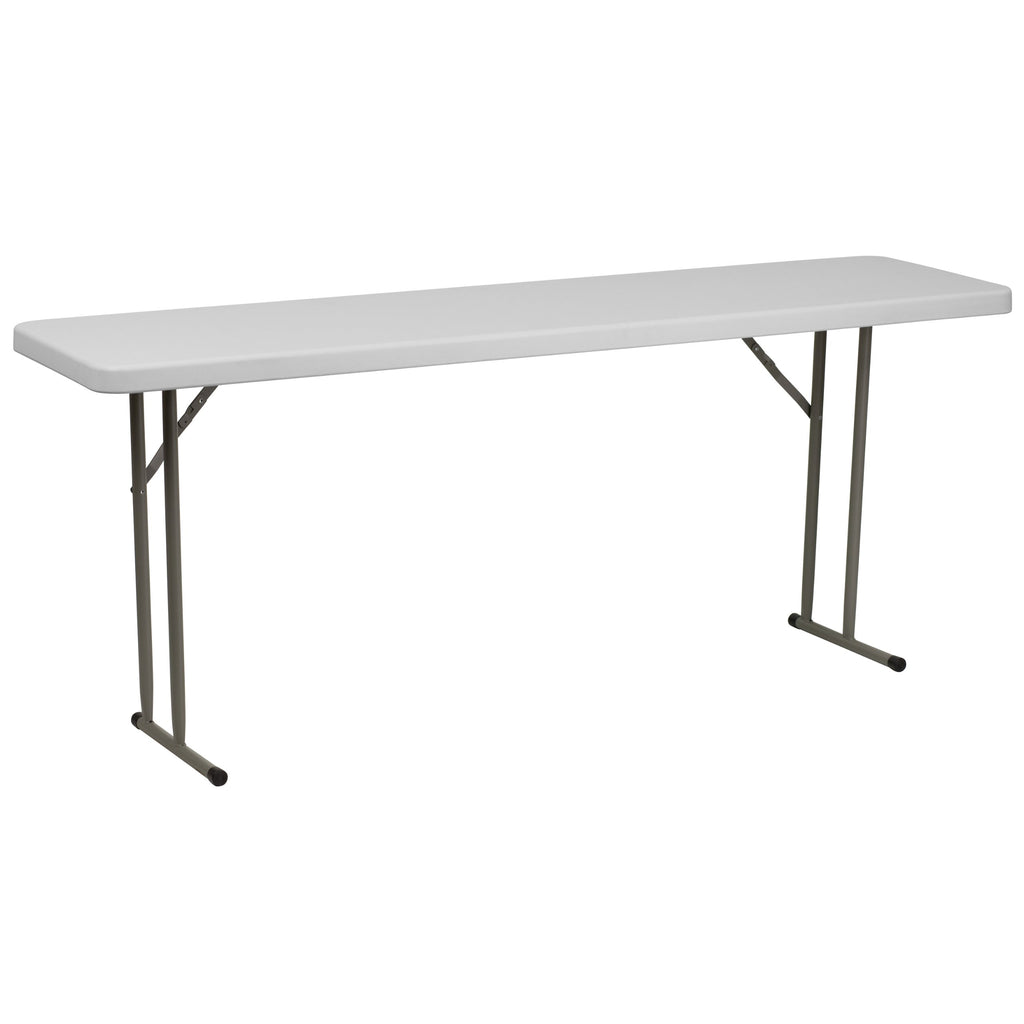 White Plastic Folding Table B1642