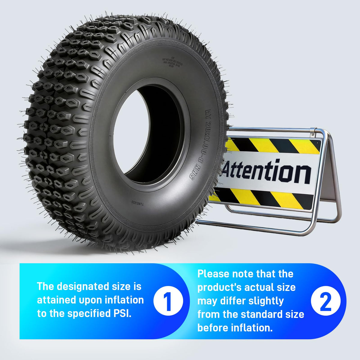 Set of 2 20x7-8 All-Terrain Tires Y504845