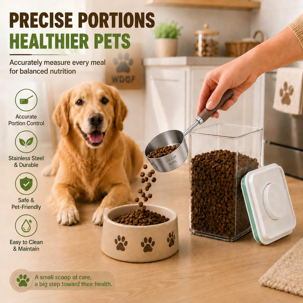 Airtight Pet Food Storage Container 4.2Qt with Lid and Scoop T211439