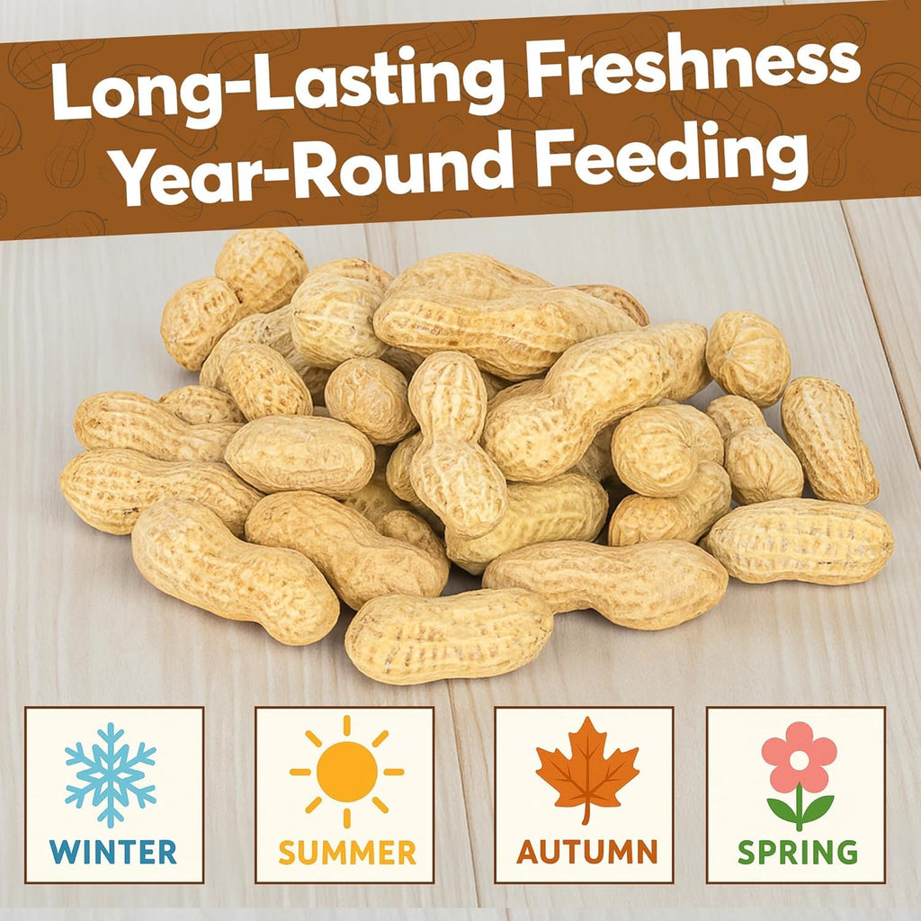 Raw Peanuts for Squirrels and Birds, 5 Pounds Total I860679