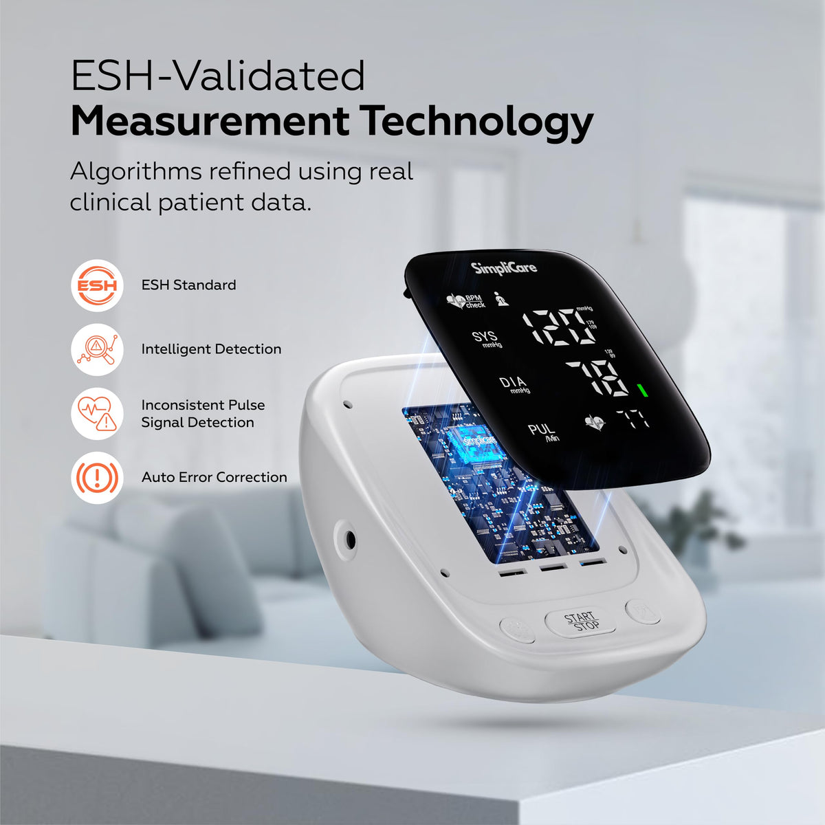 Blood Pressure Monitor with XL Blood Pressure Cuff T187