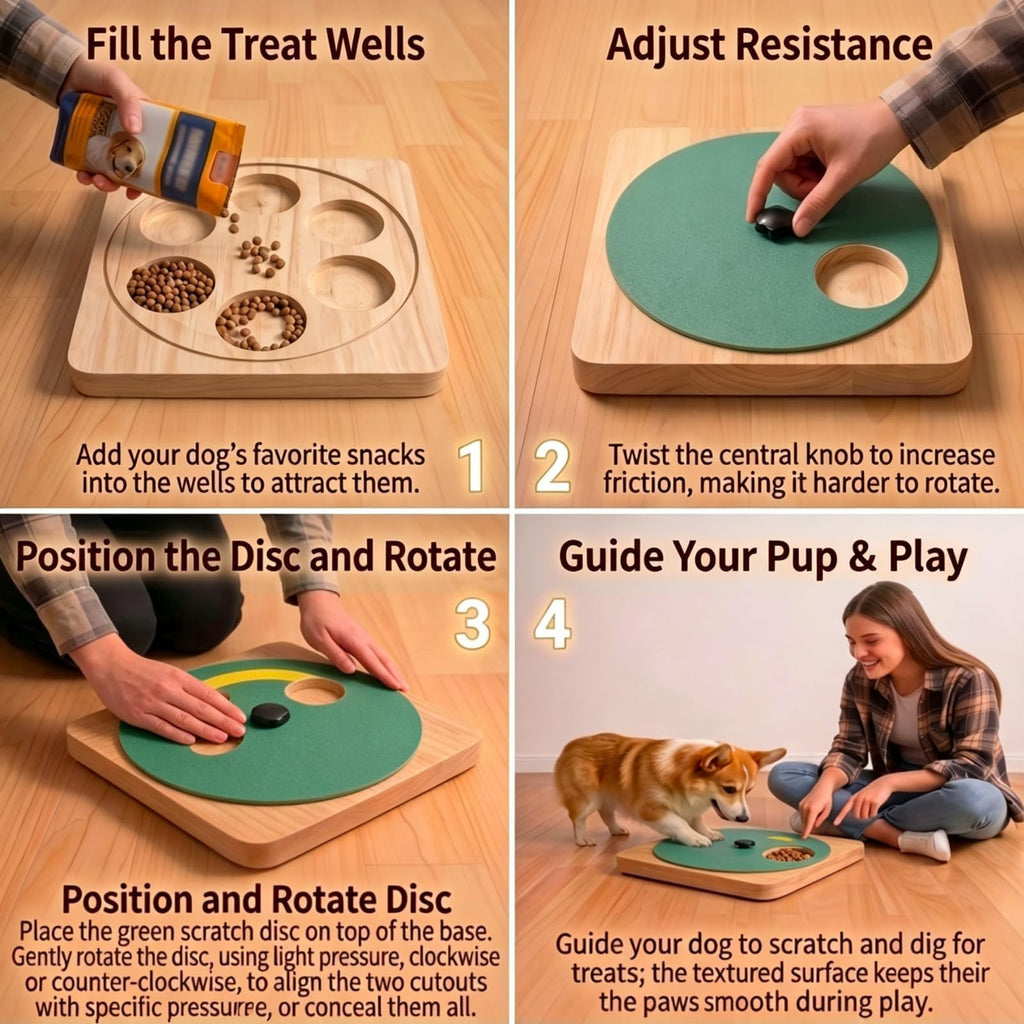 Dog Nail Scratch Board with Treat Box I728732