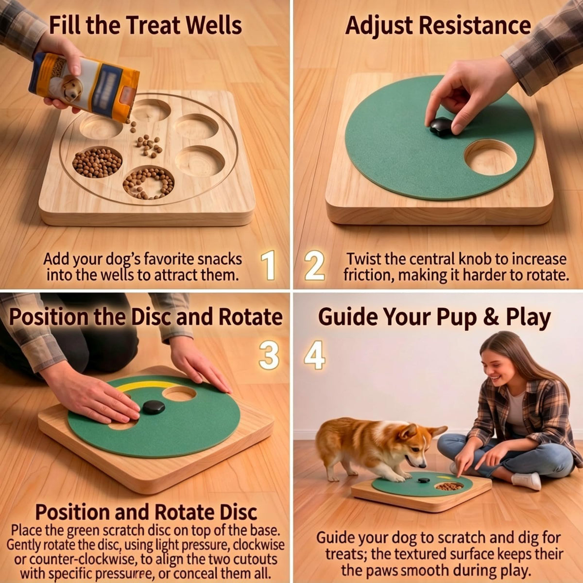 Dog Nail Scratch Board with Treat Box I728732