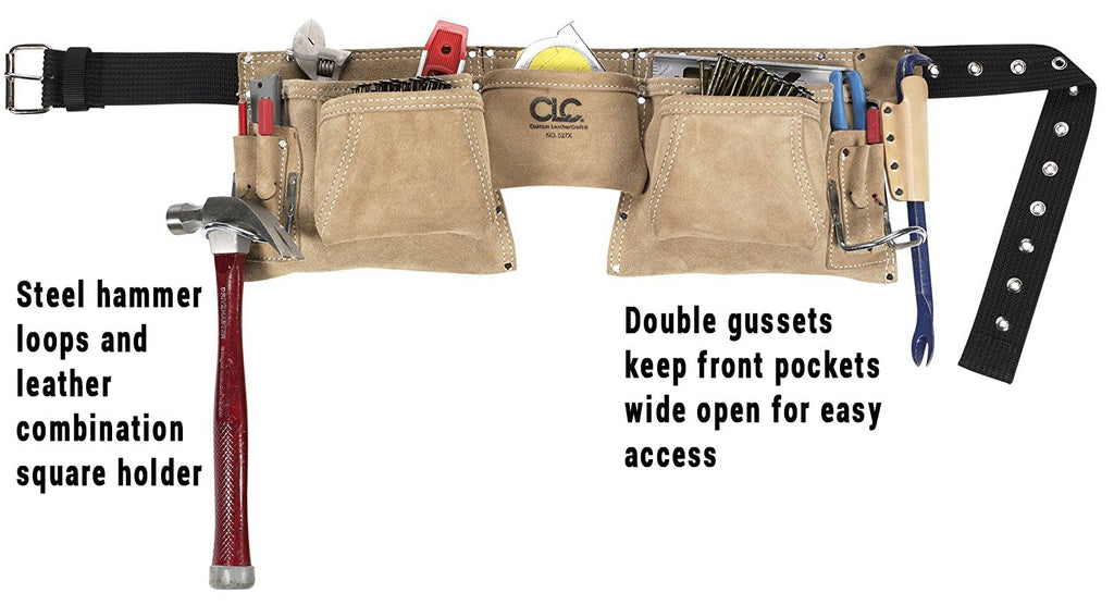 Heavy Duty Suede Work Apron, 12 Pocket H5294