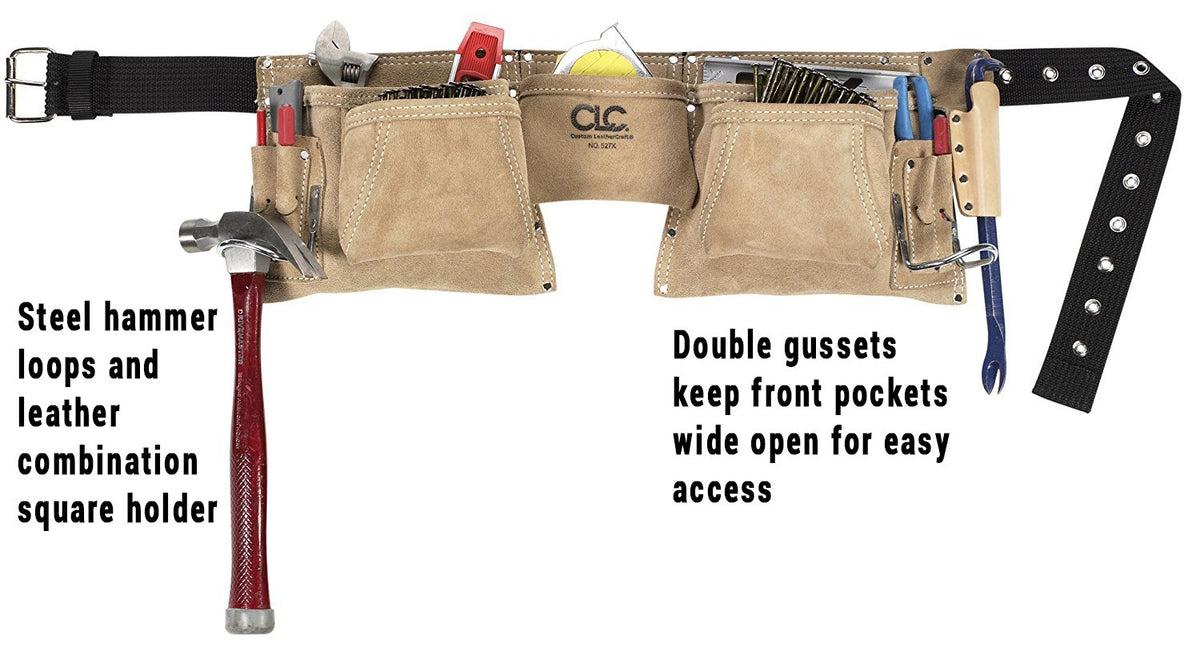 Heavy Duty Suede Work Apron, 12 Pocket H5294
