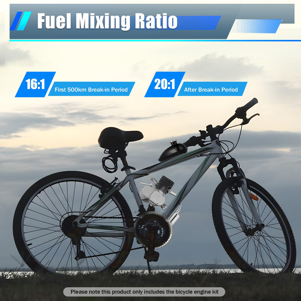 2 Stroke 100cc Bicycle Engine Kit with Air-Cooling K1868