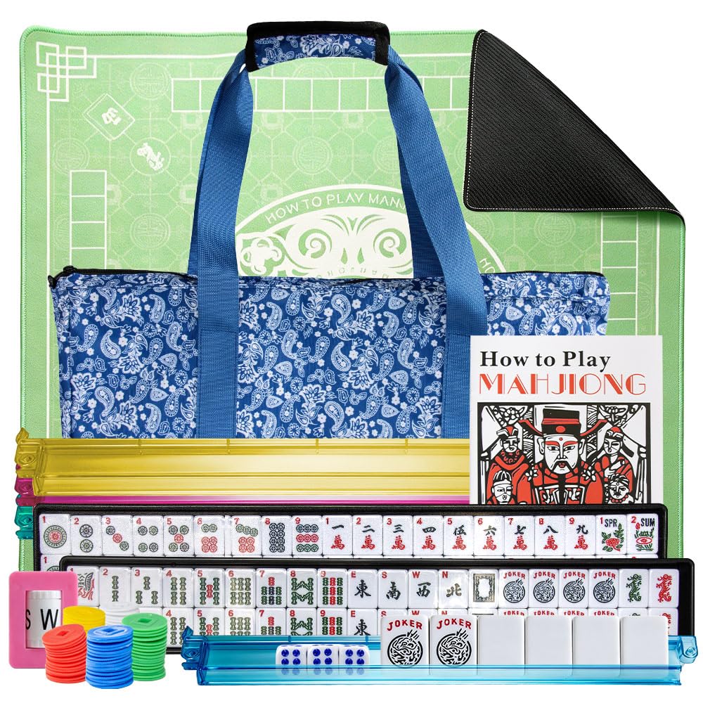 American Mahjong Set with Mat and Racks K6930