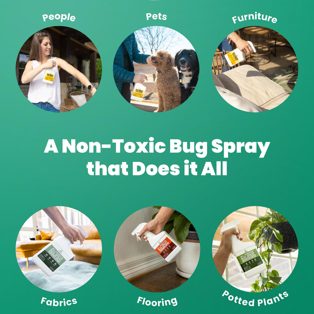 Natural Essential Oils Bug Spray Lemongrass Quart U67022