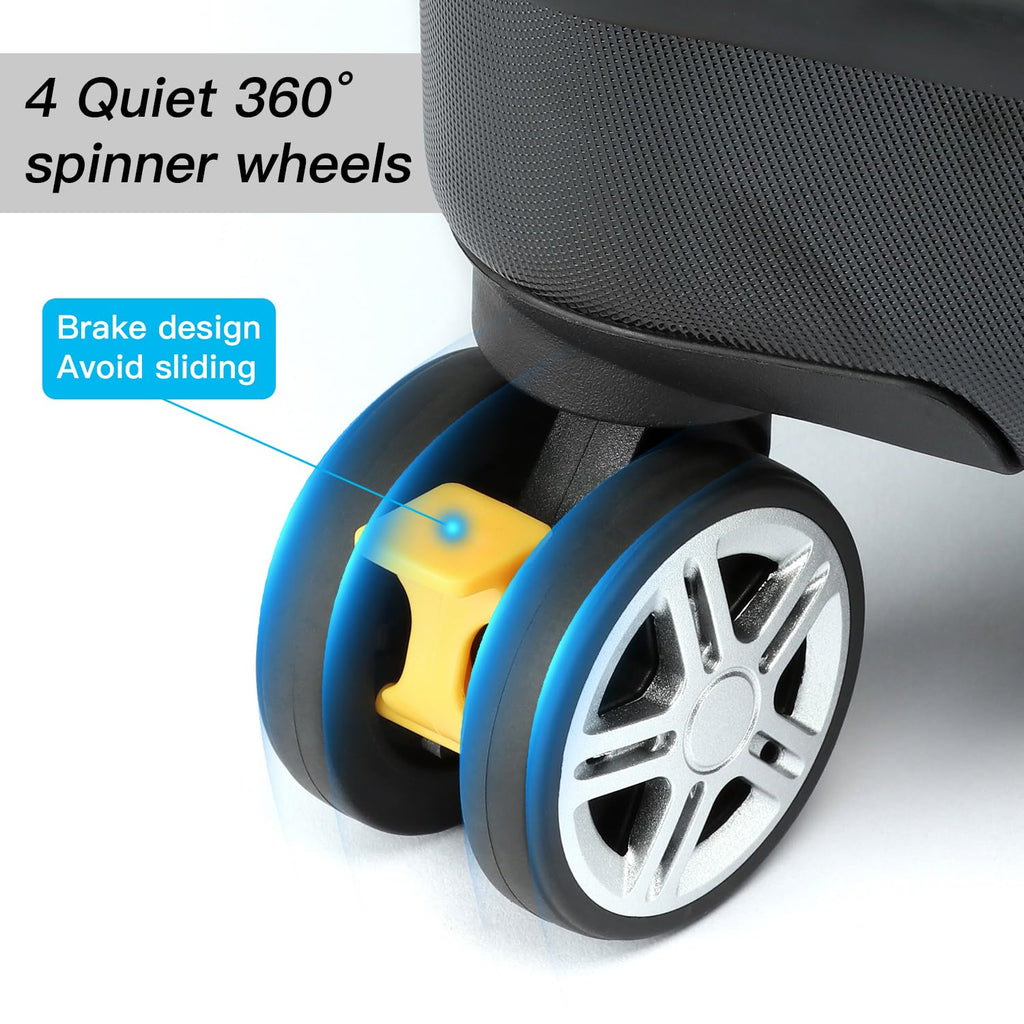 Green Car Seat Travel Bag with Spinner Wheels D6038