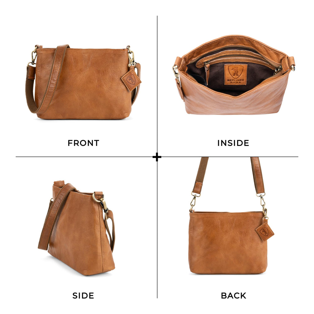 Full Grain Leather Crossbody Purses T2508