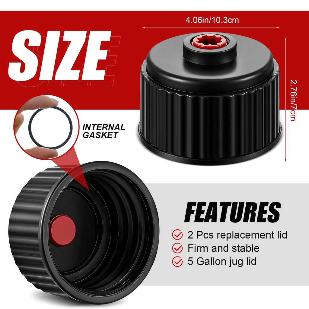 4 Pcs Fuel Jug Cap Replacement with Hose Kit P941720