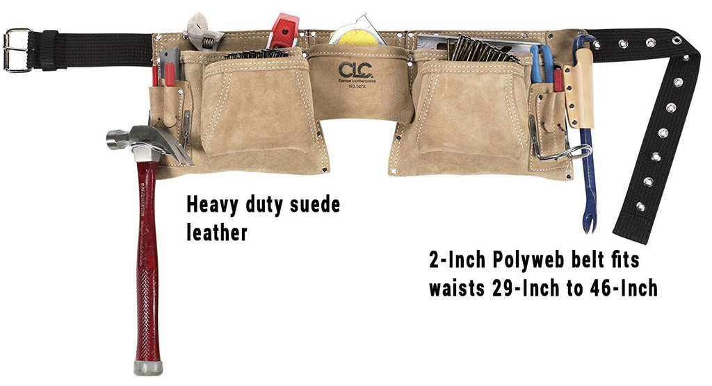 Heavy Duty Suede Work Apron, 12 Pocket H5294
