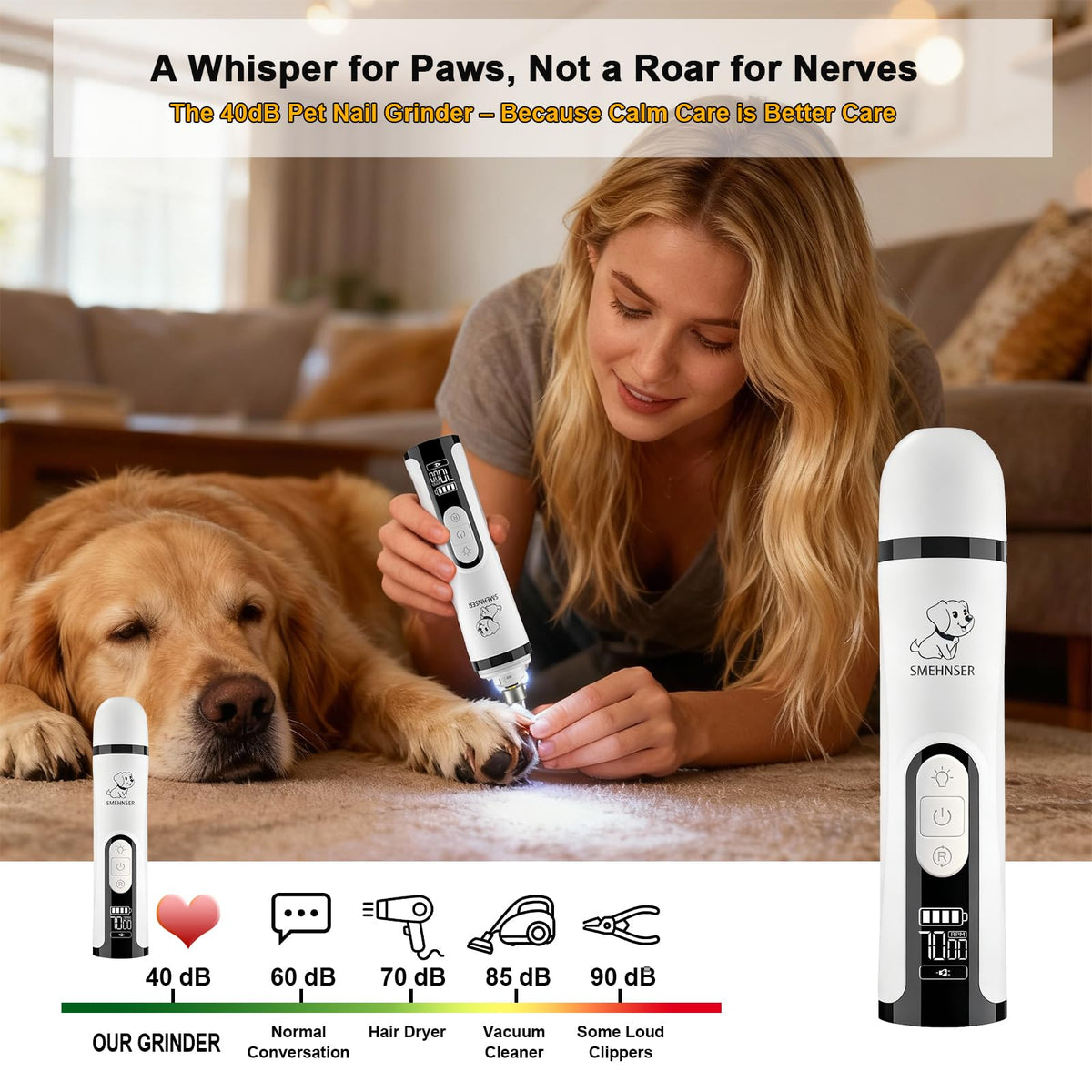 Dog Nail Grinder with LED Light R27544