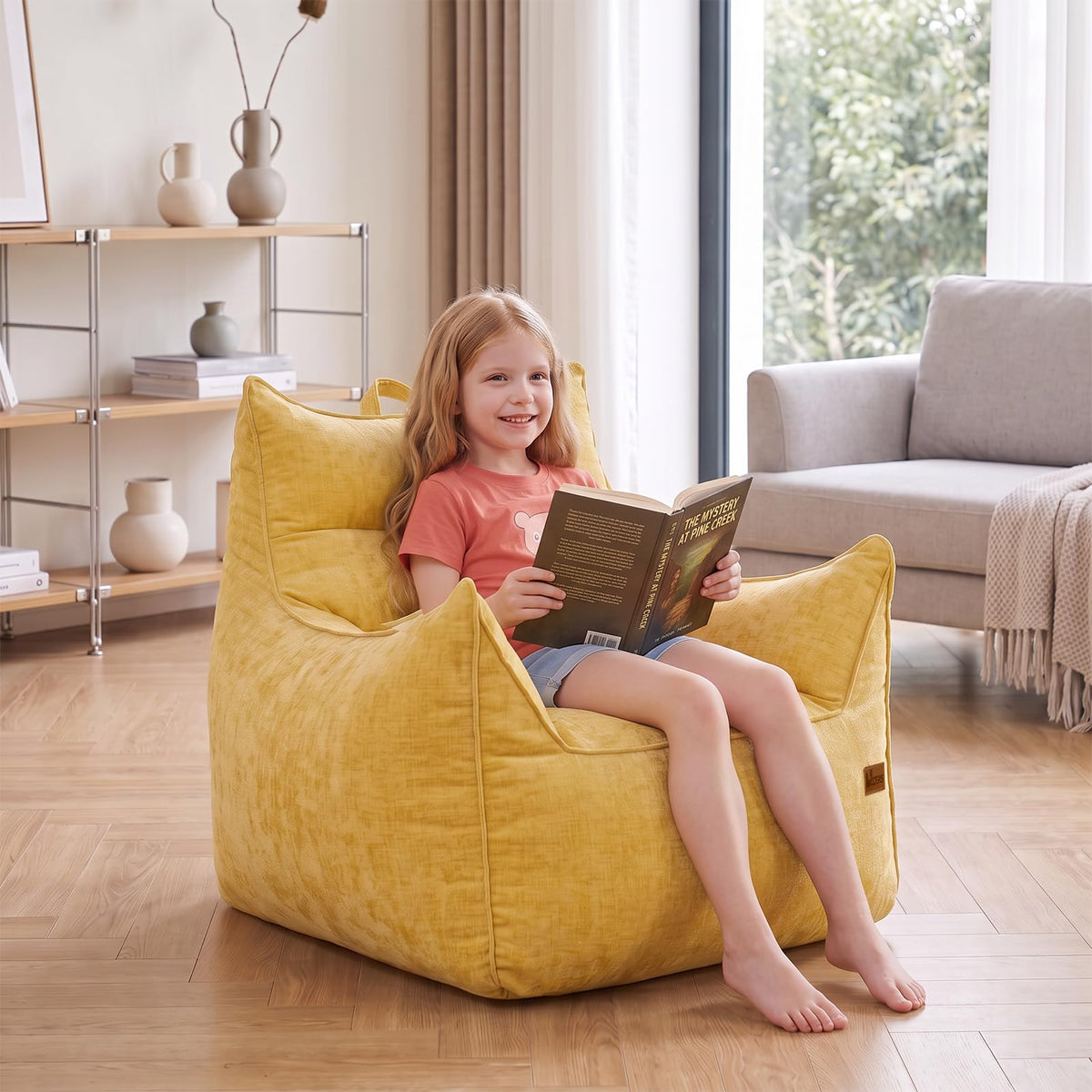 Fluffy Bean Bag Chair C8654