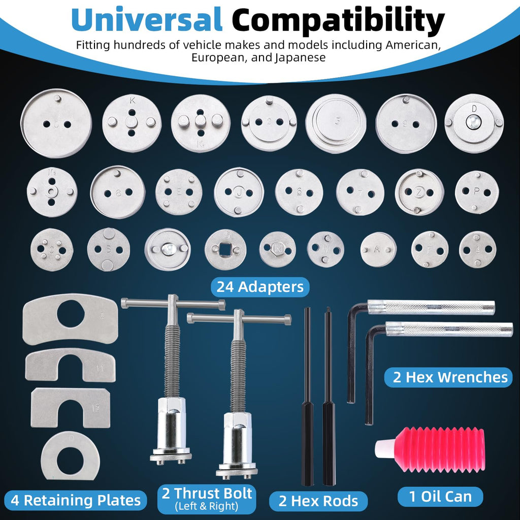 35pcs Disc Brake Caliper Tool Kit H80246