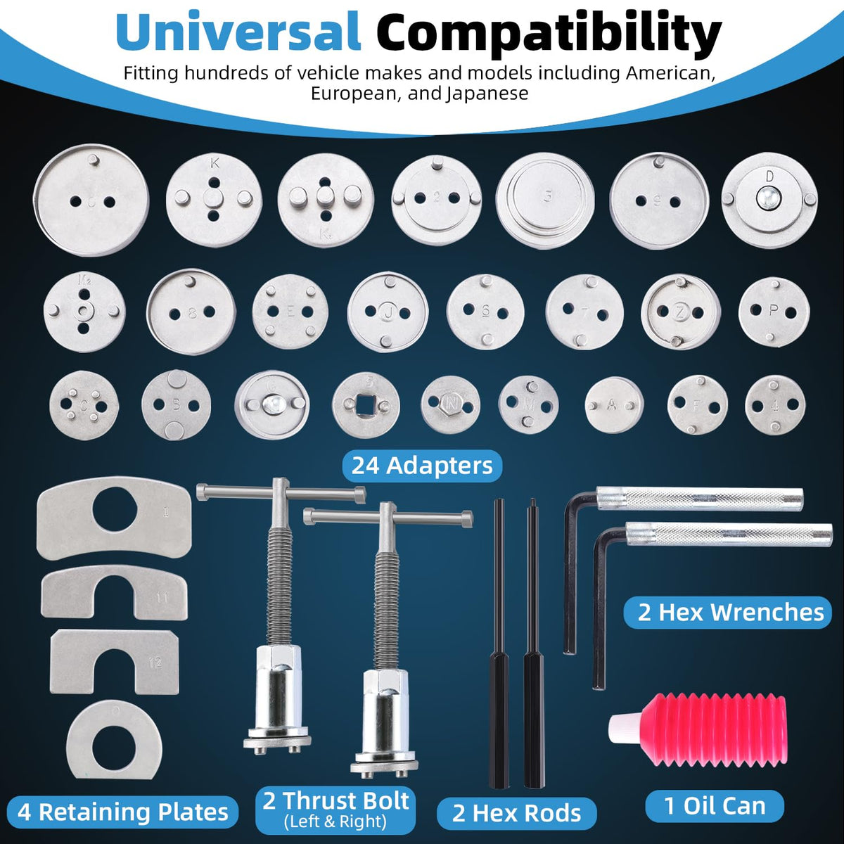 35pcs Disc Brake Caliper Tool Kit H80246