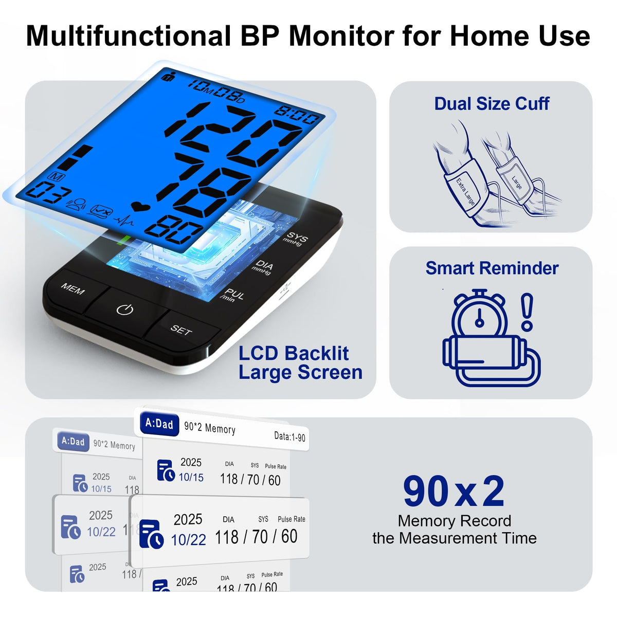 Automatic Upper Arm Blood Pressure Monitor O4221