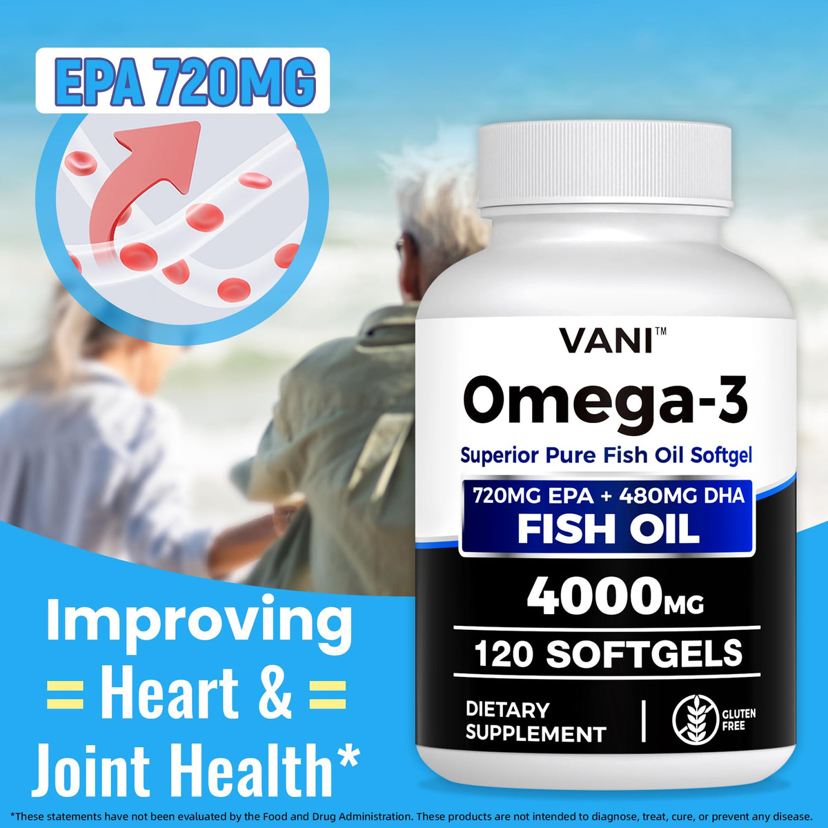 Omega 3 Fish Oil 4000mg 120 Softgels EPA DHA S25915
