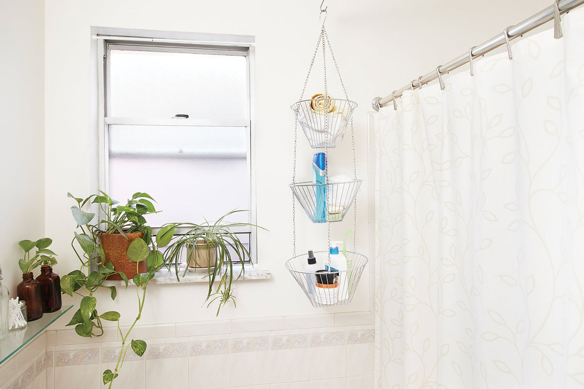 Three Tier Hanging Wire Baskets, Pack of 2 E596