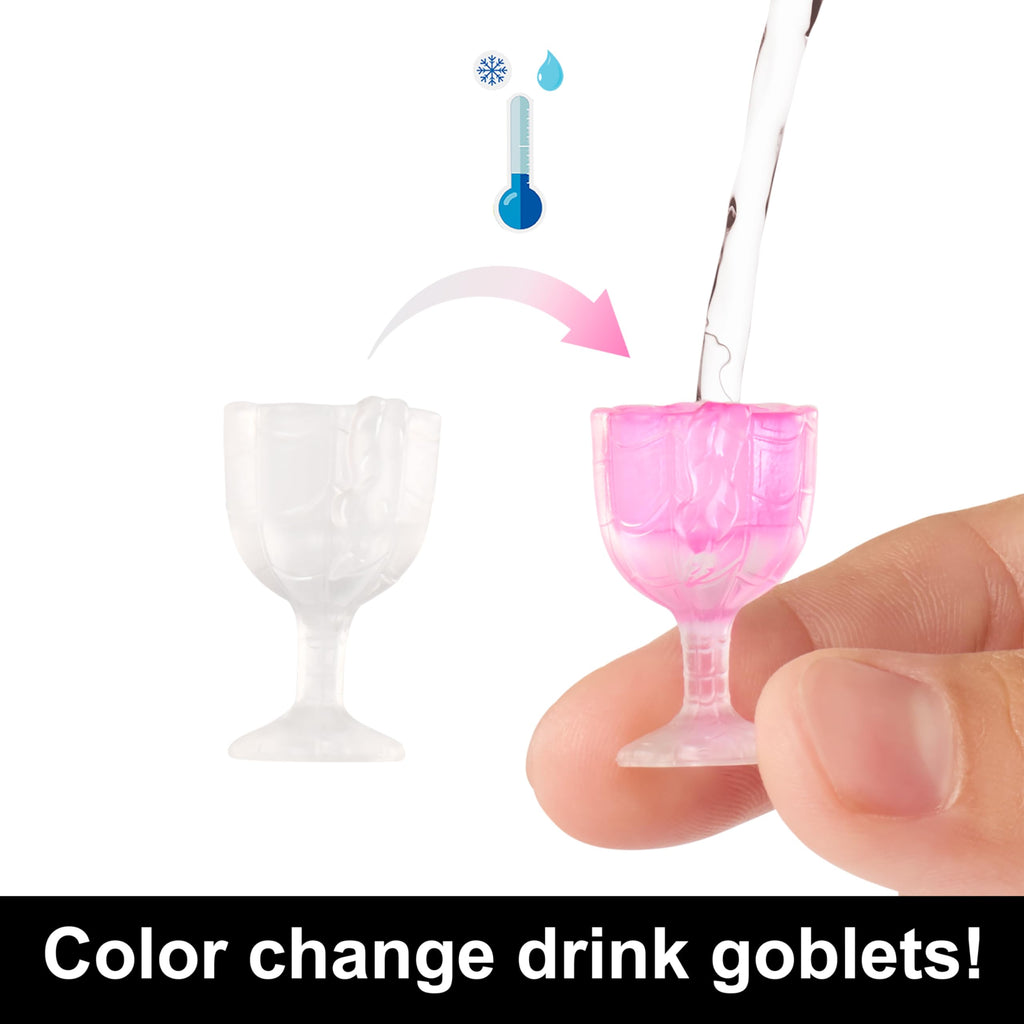 Doll & Playset with Food Accessories & Color-Change Drinks L68543