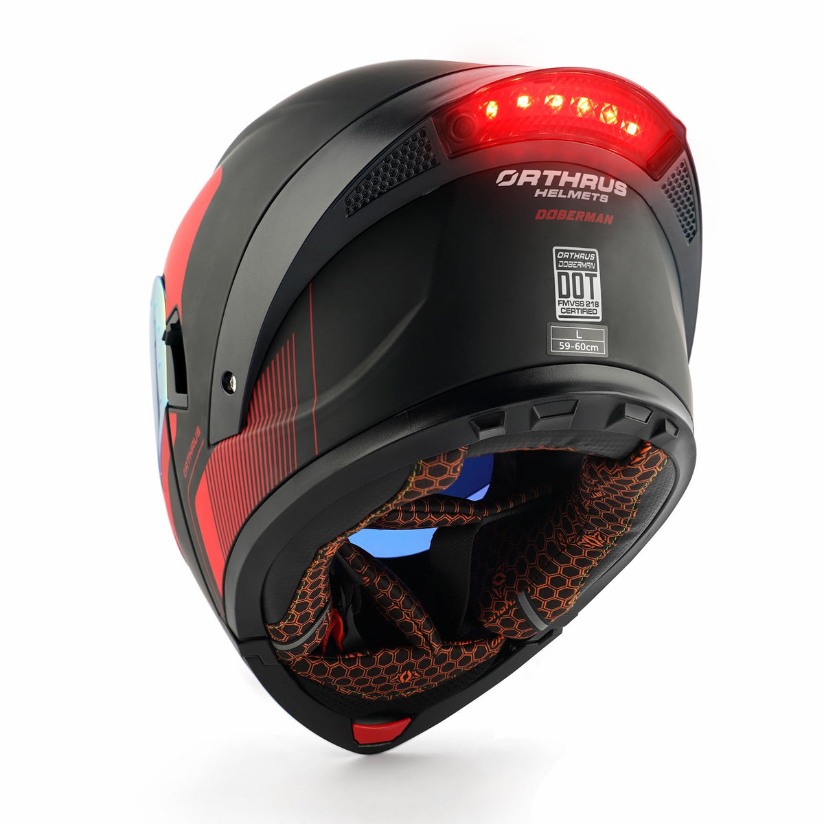 Modular Motorcycle Helmet with LED Lights O623249