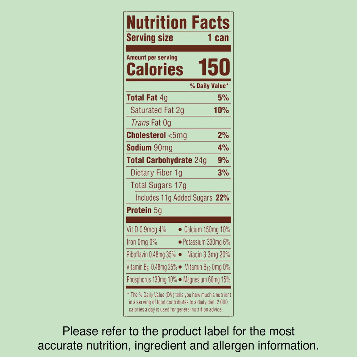 Chocolate Beverage Drink 24 Pack 8 fl oz Cans V15419