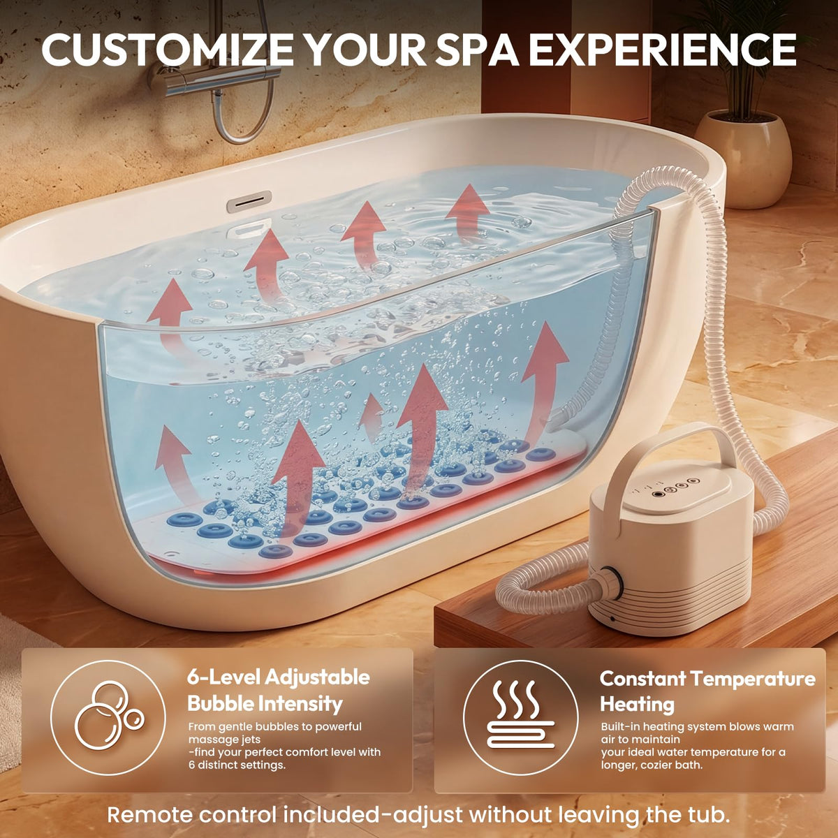 Bubble Bath Mat with Heater S76940