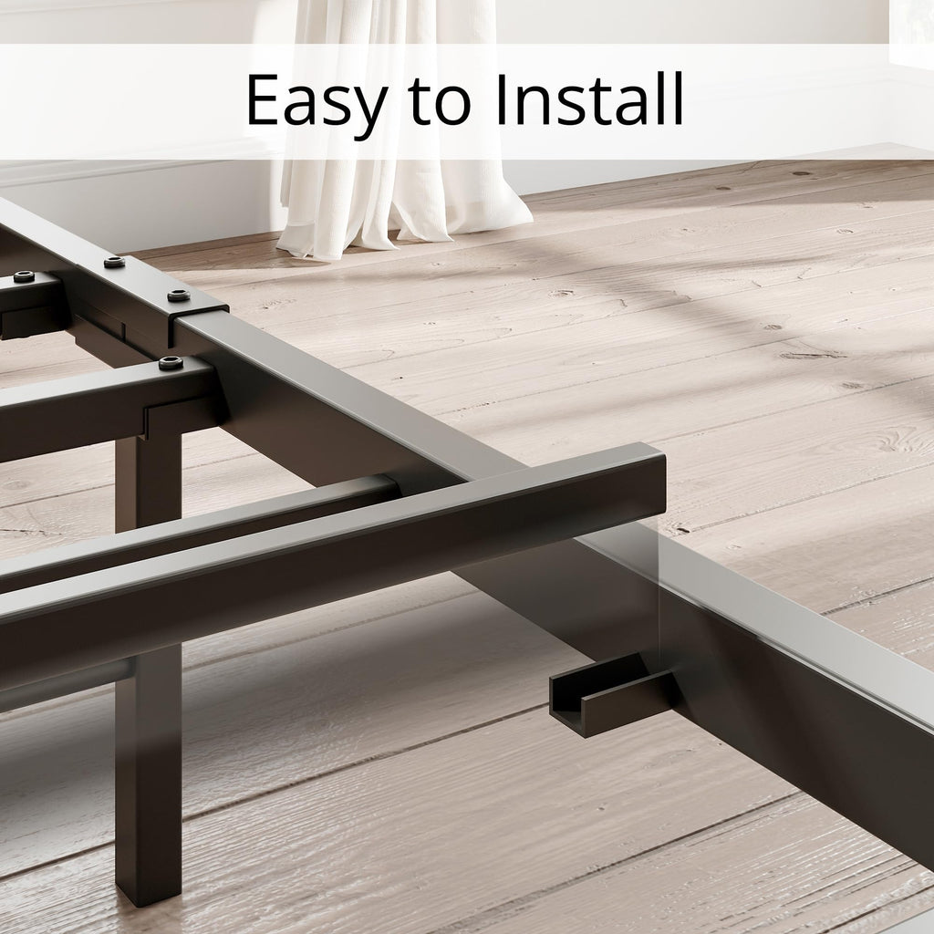 Queen Size Bed Frame with Storage Headboard and Charging Station V90935