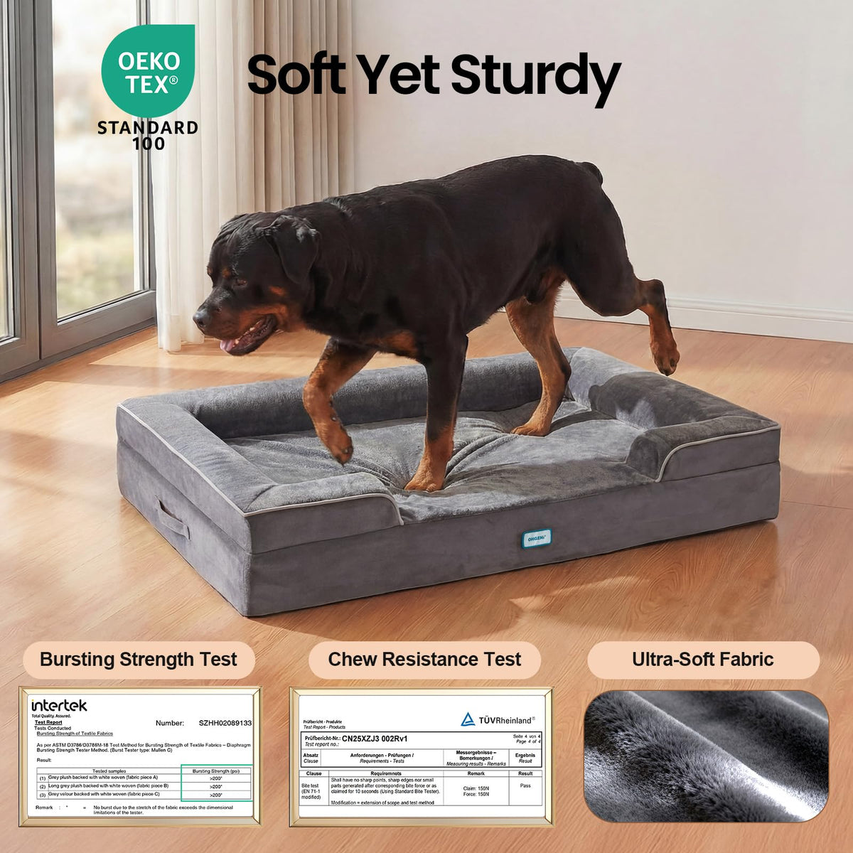 Extra Large Memory Foam Dog Bed K516362