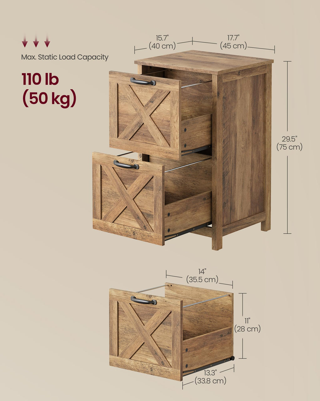 2-Drawer File Cabinet E6883