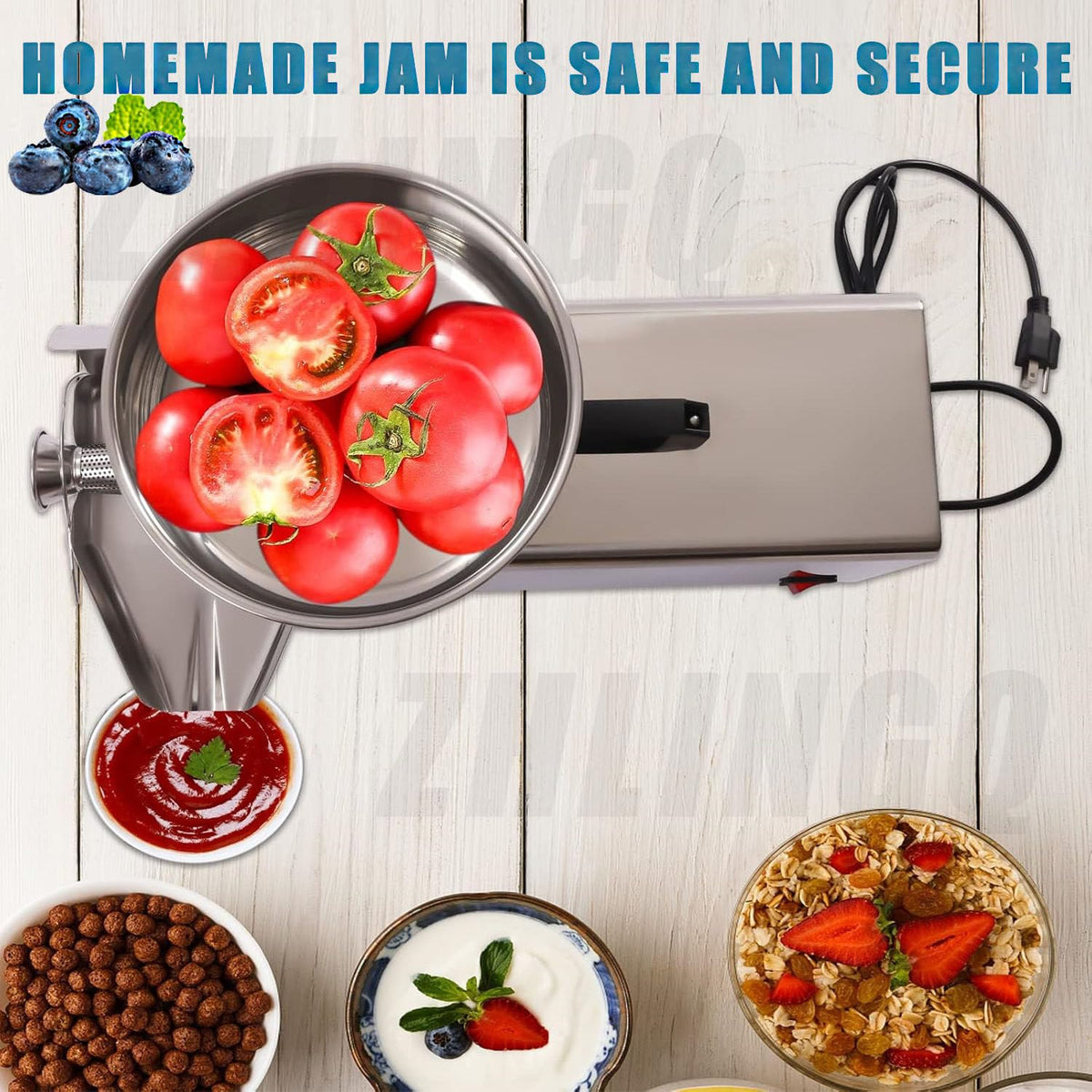 450W Electric Sauce Maker with Funnel & Trough C9904
