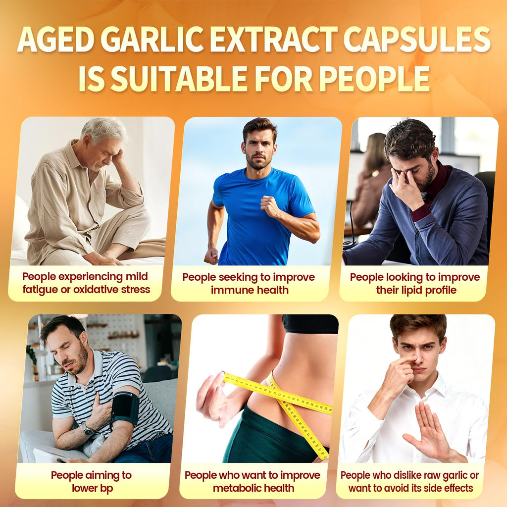 Aged Garlic Extract Capsules, 300 Softgels, Odorless, Gluten Free T745
