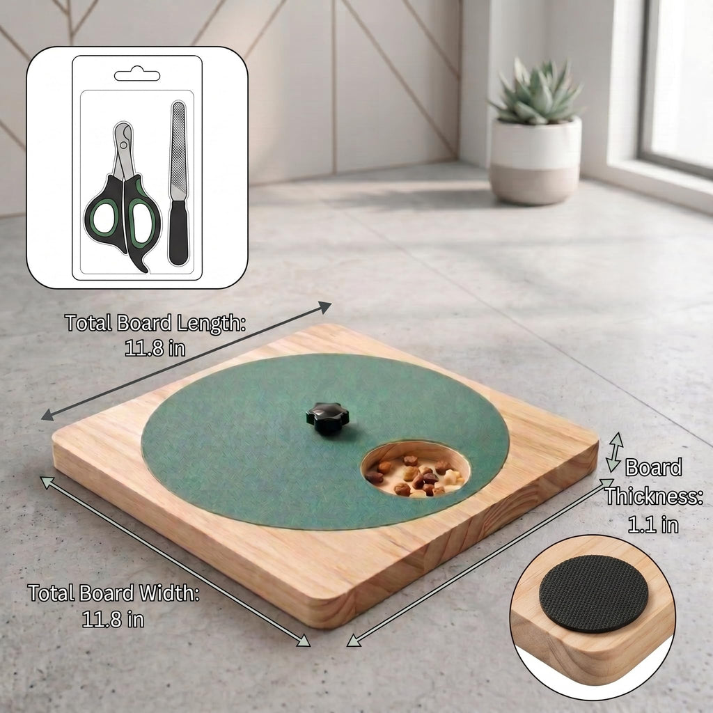 Dog Nail Scratch Board with Treat Box I728732