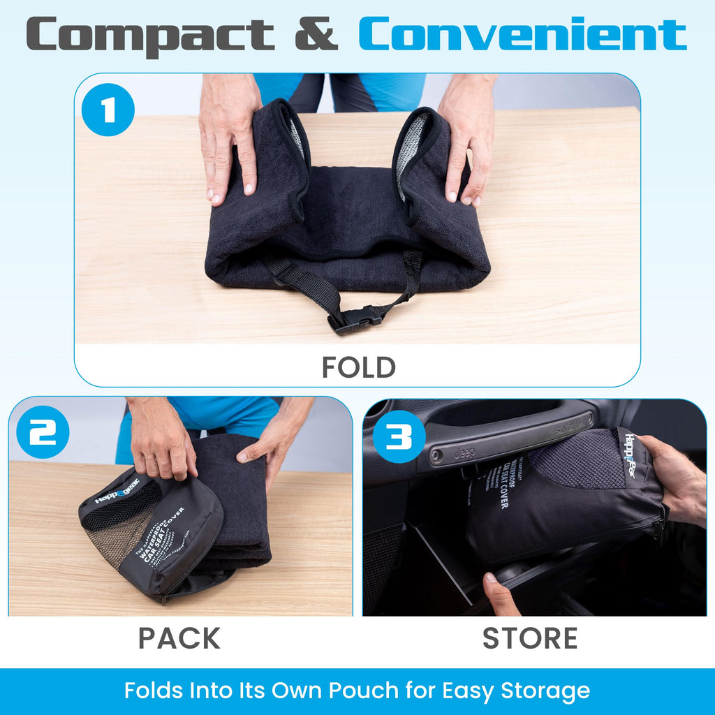Waterproof Car Seat Cover & Protector, Black L16528
