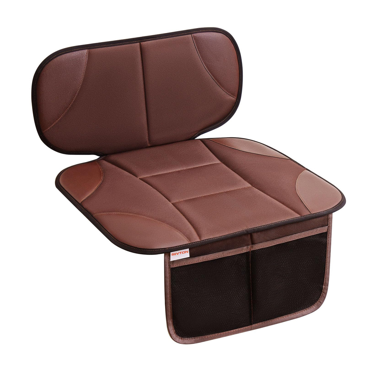 Car Seat Protector with 2 Storage Pockets, Black X5523
