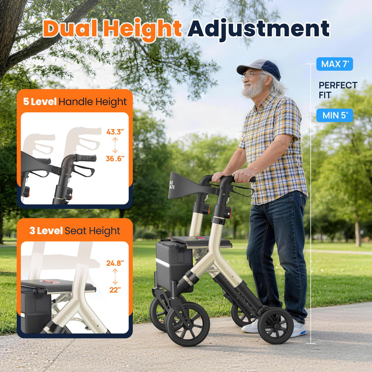Rollator Walker with Seat X9031