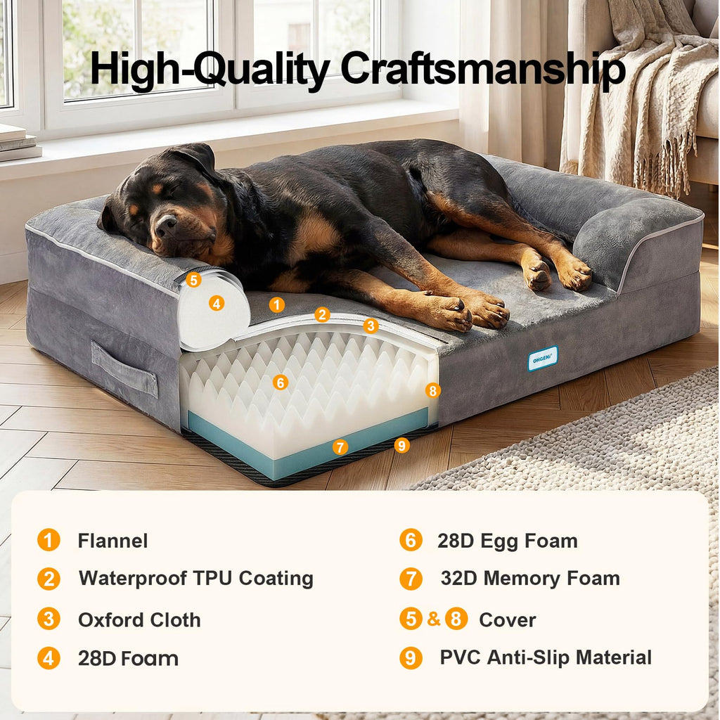 Extra Large Memory Foam Dog Bed K516362