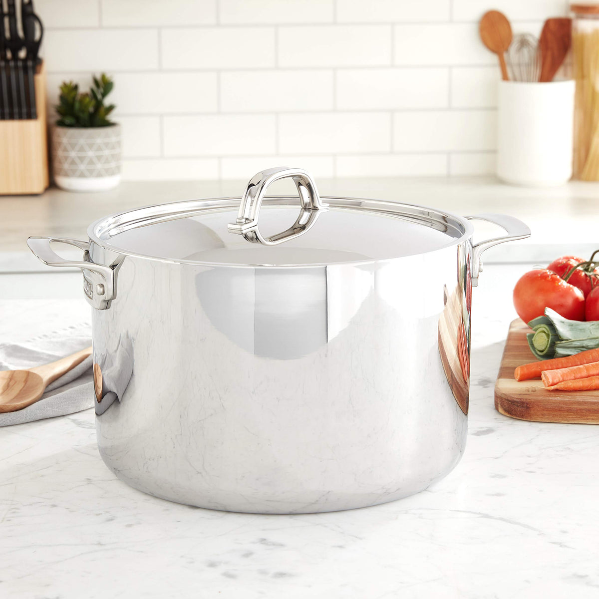 3-Ply Stainless Steel 12 Quart Stock Pot with Lid J90279