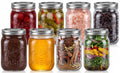 8-Pack 16 oz Glass Mason Jars with Lids J4481