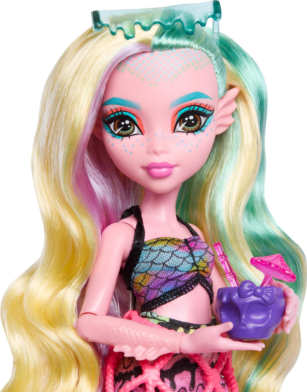 Doll & Playset with Food Accessories & Color-Change Drinks L68543