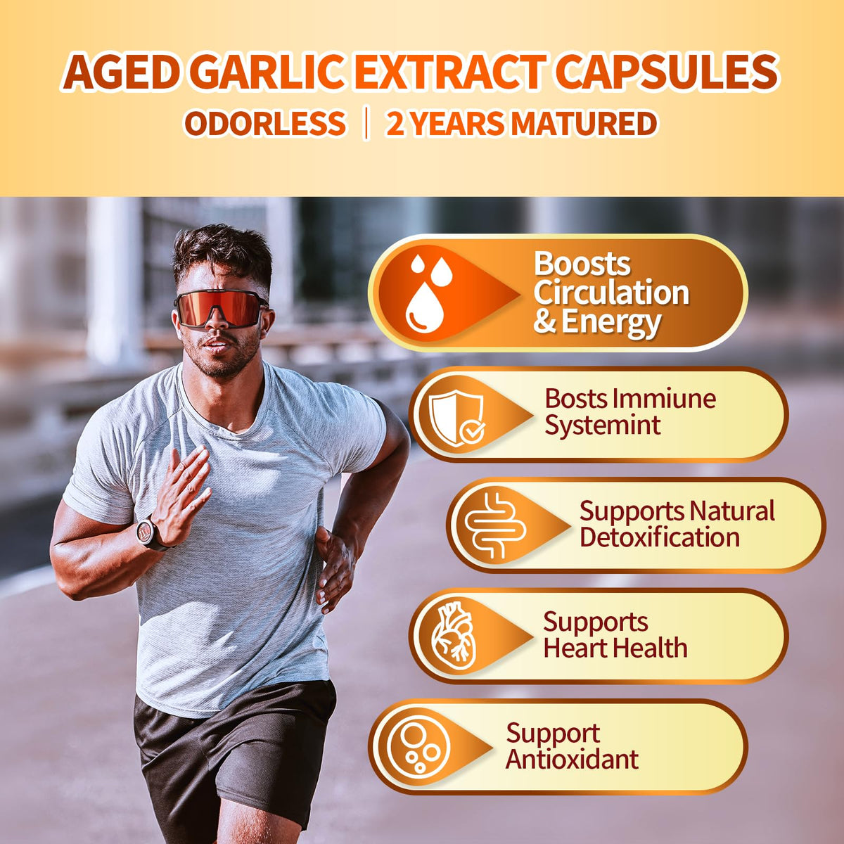 Aged Garlic Extract Capsules, 300 Softgels, Odorless, Gluten Free T745