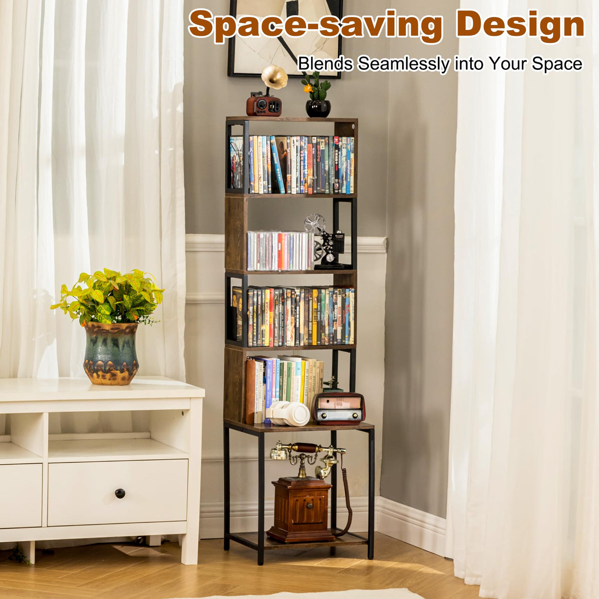 6-Tier CD DVD Storage Rack B96519