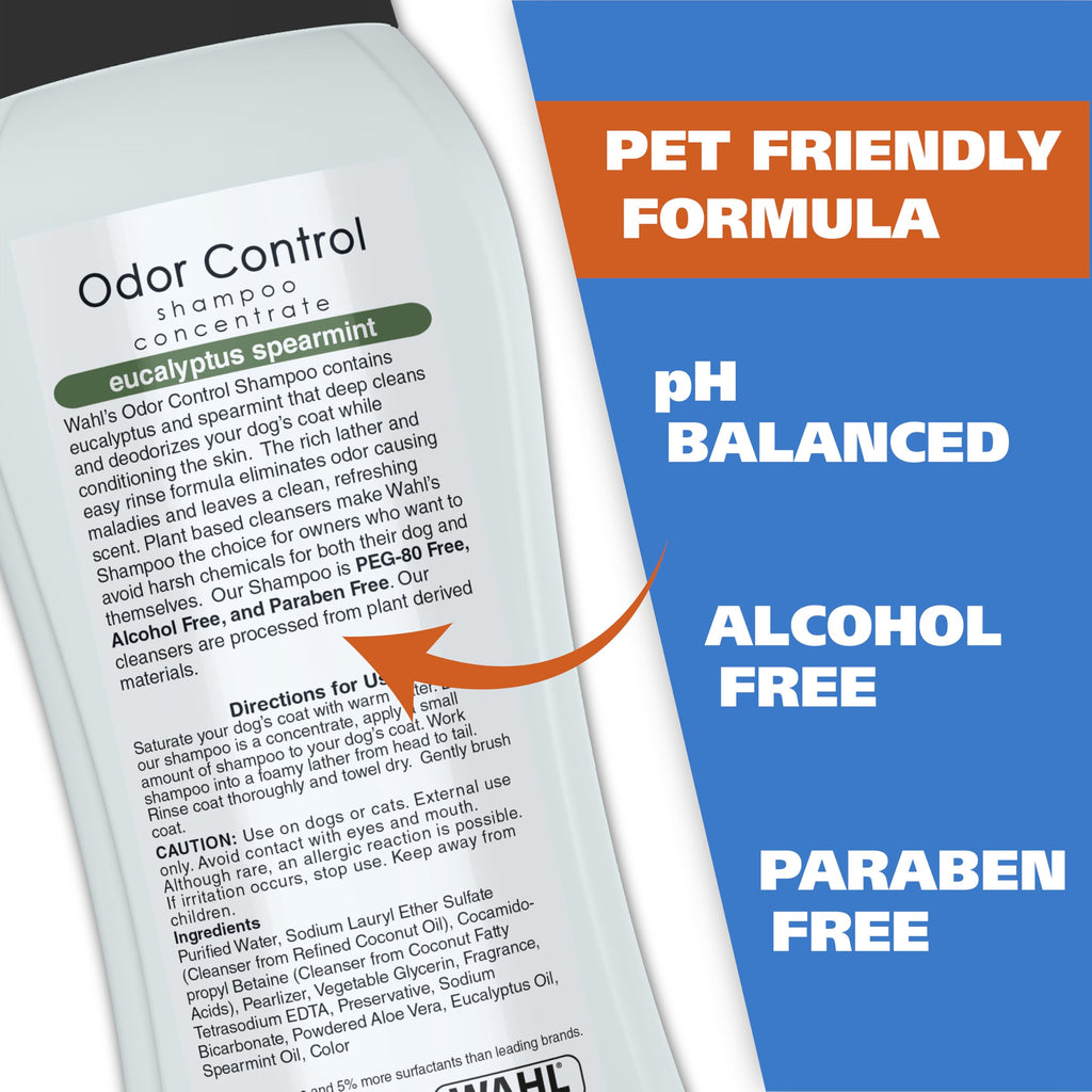 Eucalyptus Spearmint Odor Control Dog Shampoo 24 Oz A540
